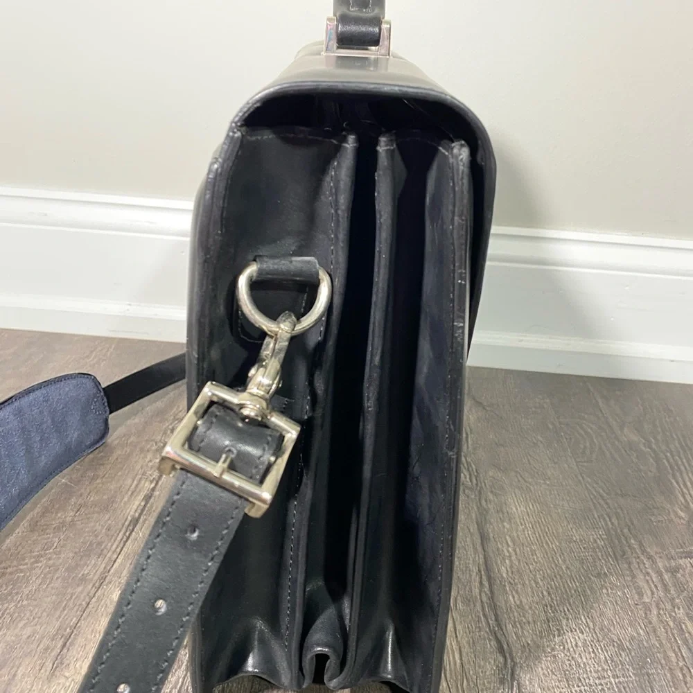 JACK GEORGES Leather Briefcase